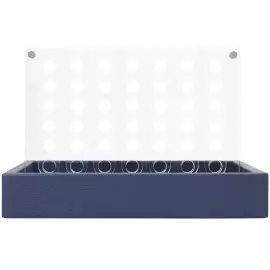 Эксклюзивная настольная игра "Четыре в ряд" из кожи Buffalo, синий